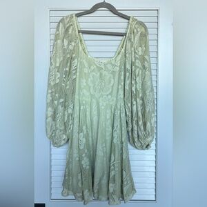 Light Green Lace Dress